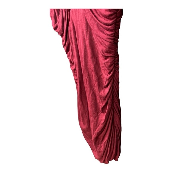 Twenty One Maroon heavy beaded 
Sequin Medallion Party Dress
Y2k Size LG - Picture 8 of 12